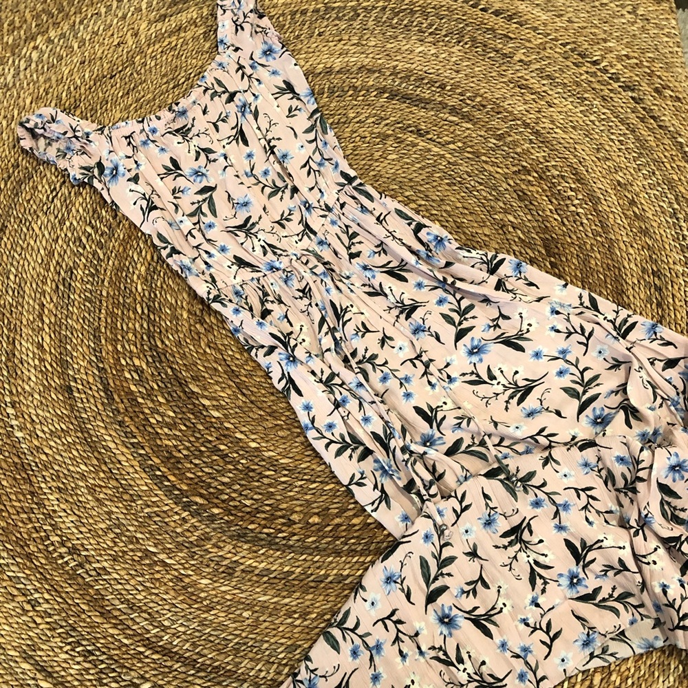 Pink Floral Maxi Dress